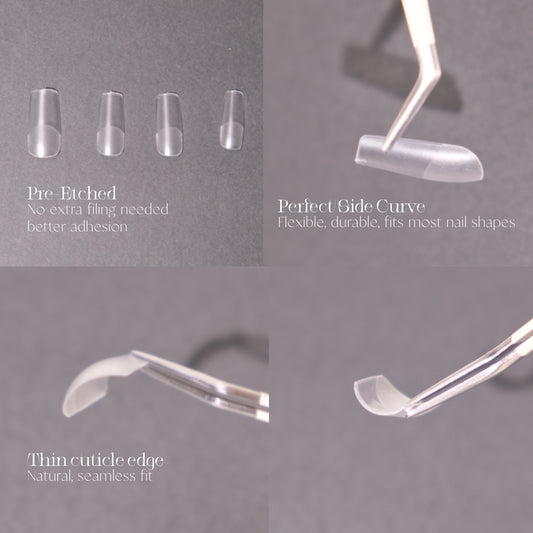 Long Square Nail Tips, Long-Well & Full-Well Extension Tips