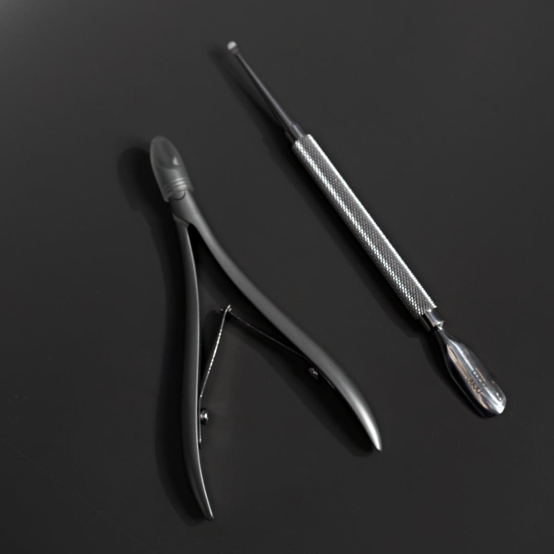 Precision Cuticle Prep Set, Swan-Neck Nipper + Pusher