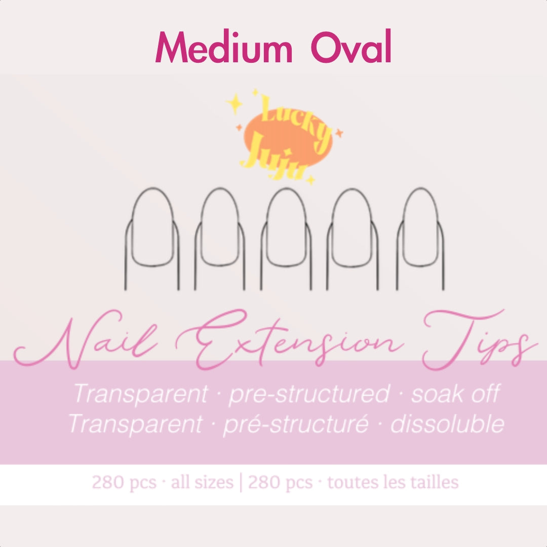 Medium Oval Structured Gel-X Tips, 280pcs