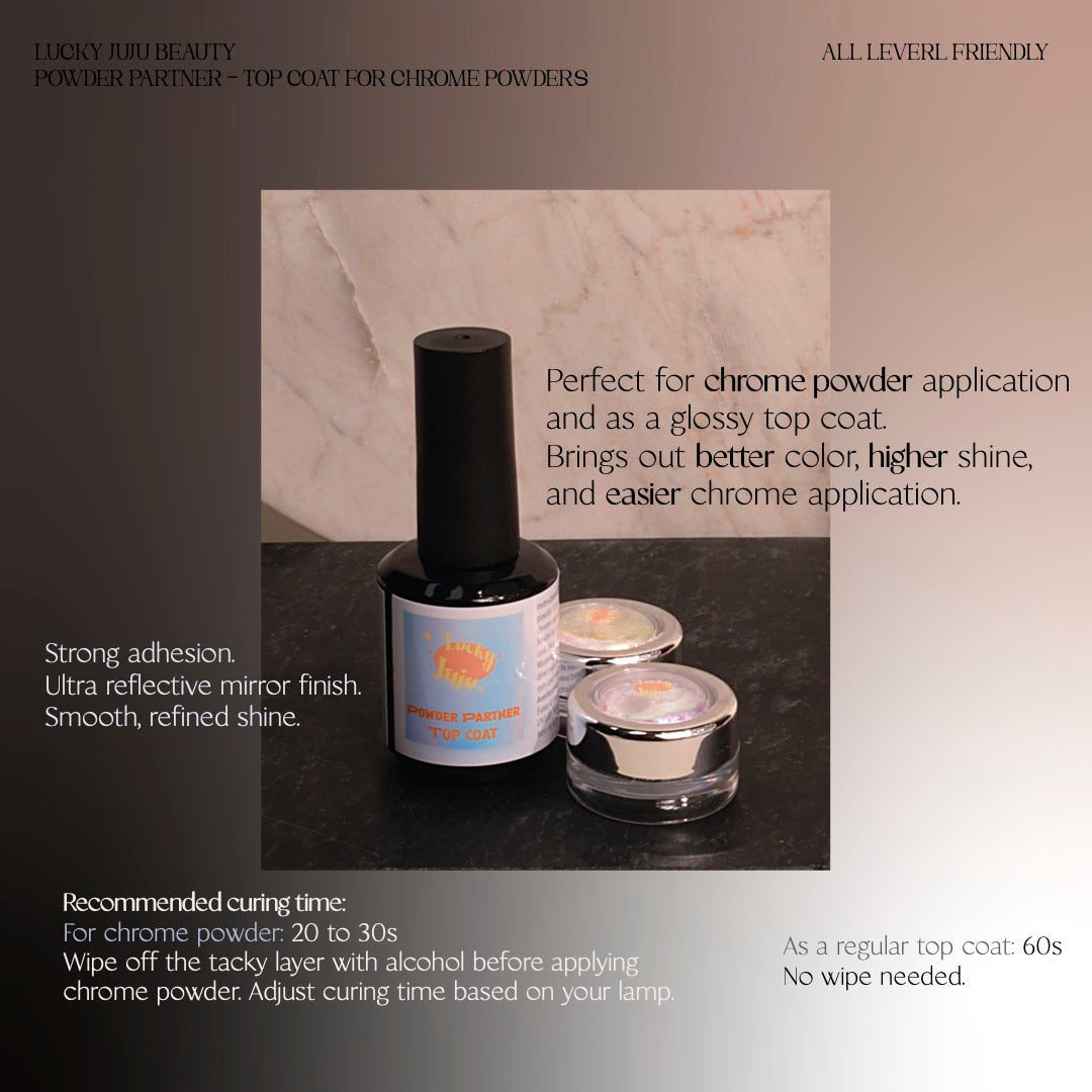 Powder Partner Top Coat For Chrome Powders Ultra Shine