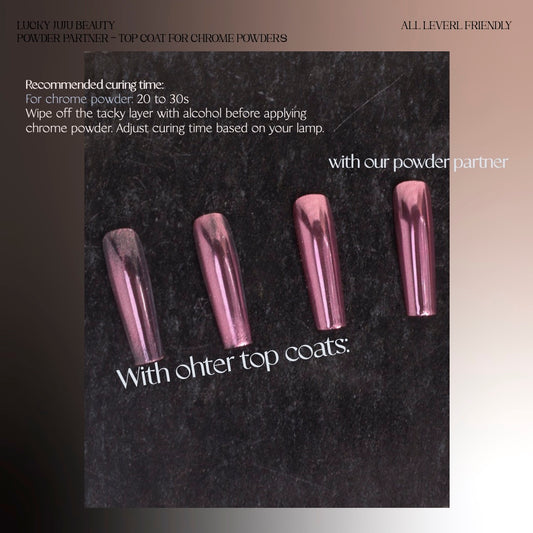 Powder Partner Top Coat For Chrome Powders Ultra Shine