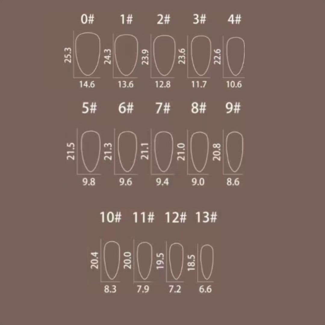 5-Shade Structured Nail Tips, 140pcs