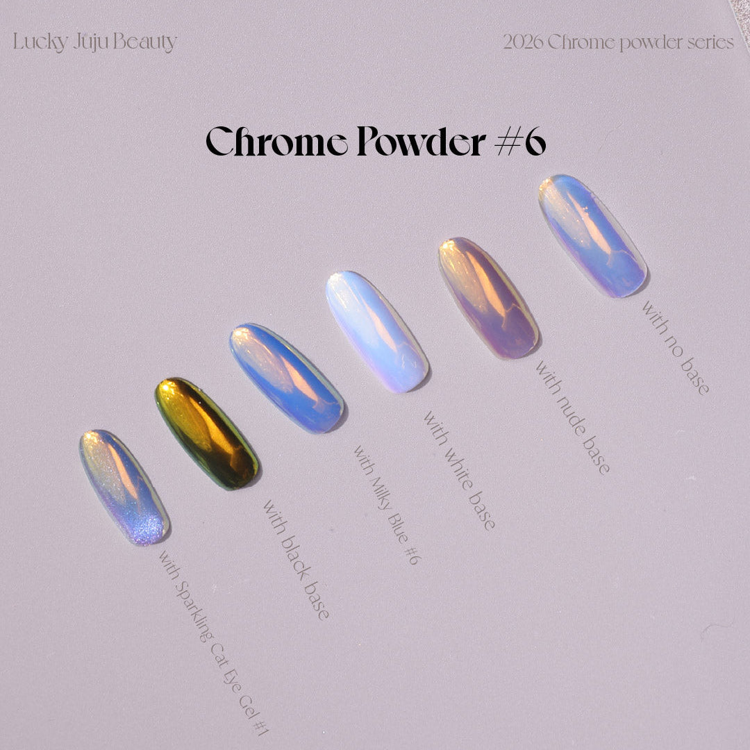 Chrome Powder #6 Clear Smooth Iridescent Chrome Powder