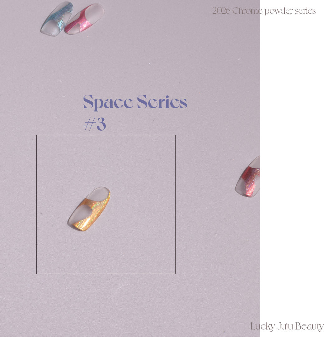 Chrome Powder #Space 3 Multicolor Holographic Chrome Powder