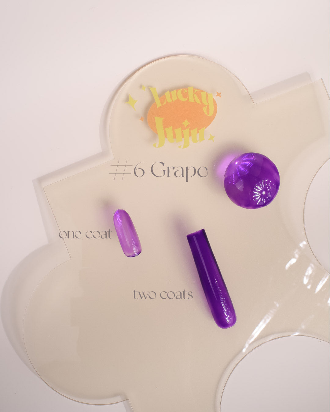 Candy#6 Grape purple fruity juicy clear smooth colour