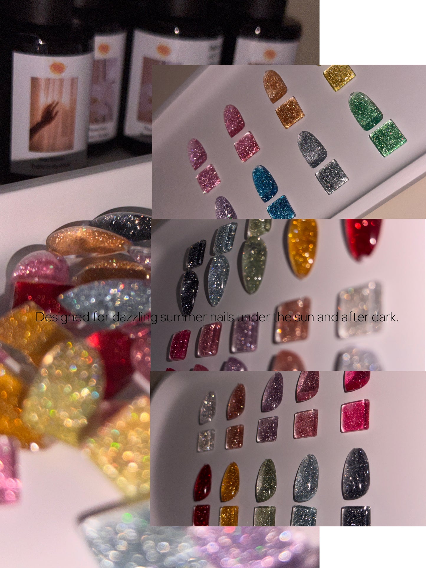 Flora Dew Collection HEMA-Free Diamond Glitter Gel Set