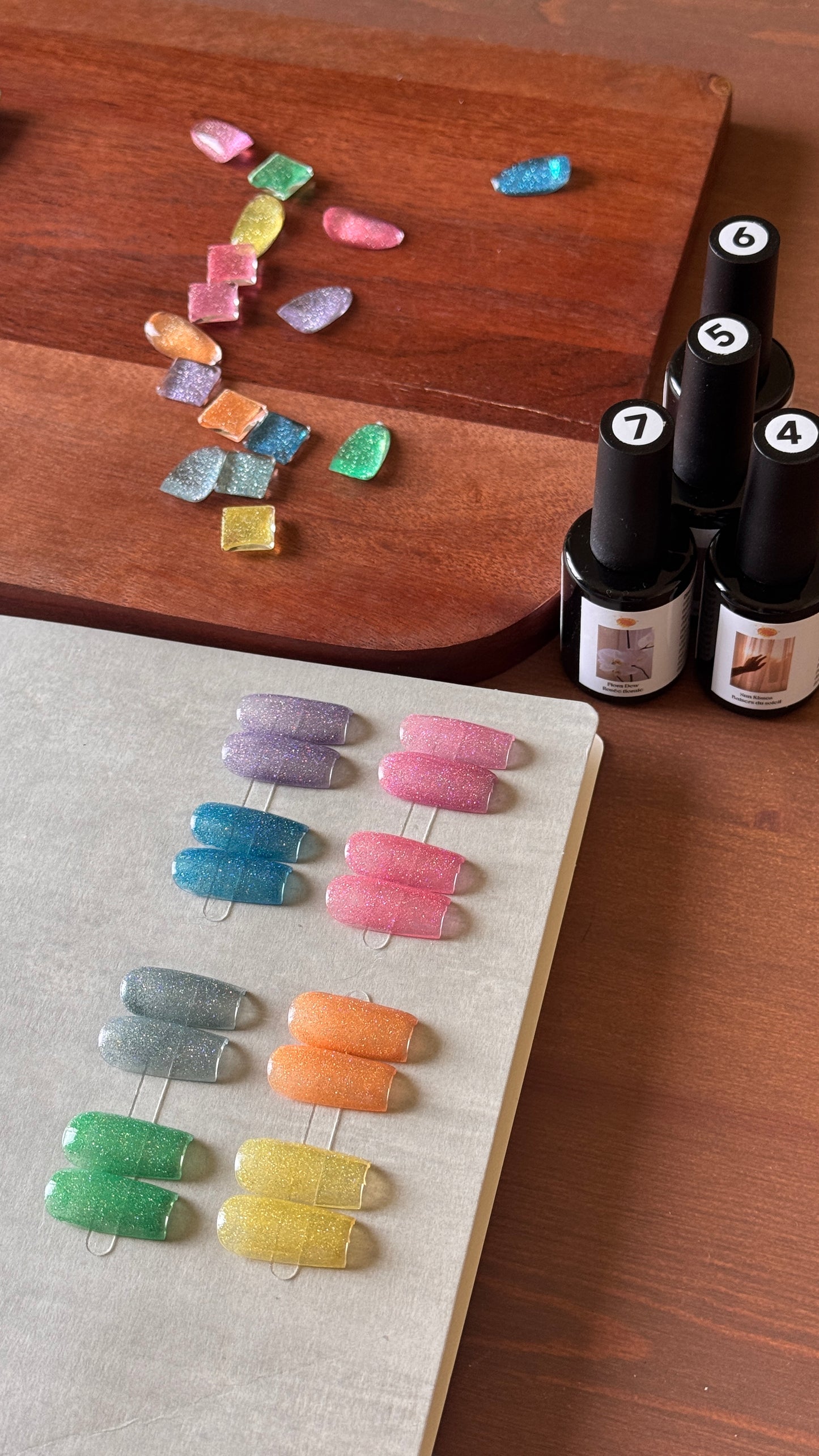Flora Dew Collection HEMA-Free Diamond Glitter Gel Set