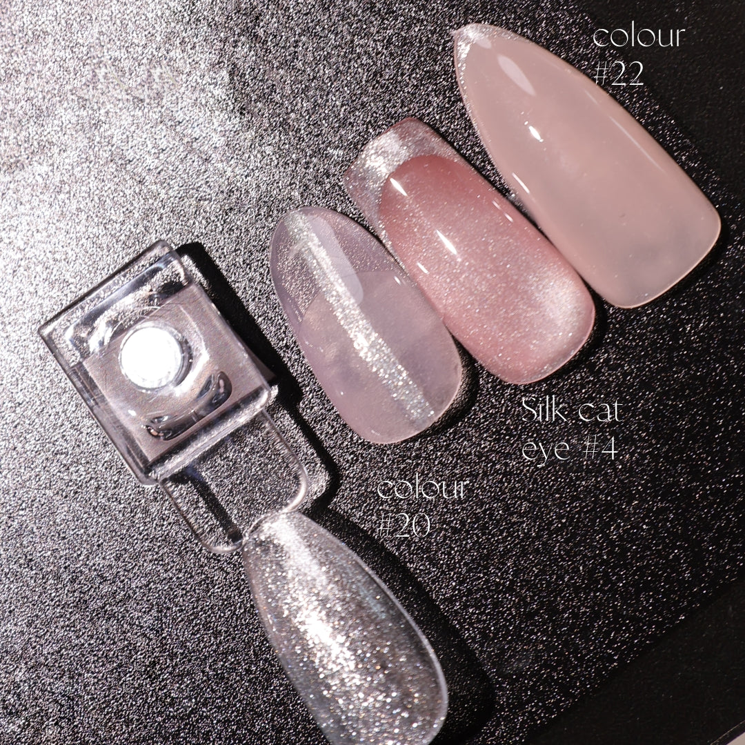 Argent Muse #04 Silver Aura, HEMA-Free Glitter Art Gel