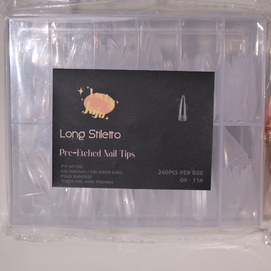 Long Stiletto Nail Tips, Professional Extension Tips
